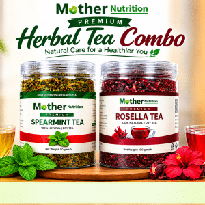 Spearmint Tea + Rosella Tea 🌿 Premium Herbal Tea Combo